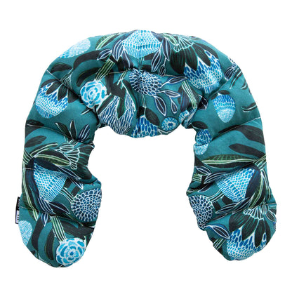 Curved Neck Wrap Heat Pack - Blue Banksia